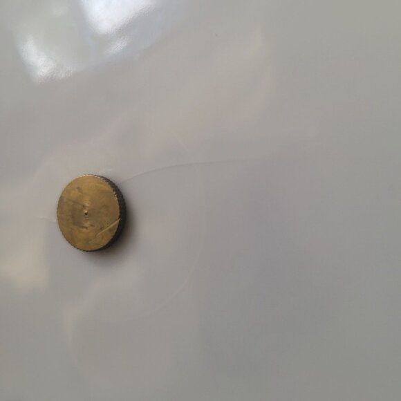 Blue Danube Porcelain Dessert Stand /Tidbit Tray Floral Pattern & Brass Handle - Picture 6 of 6